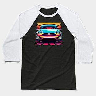 Tesla Model X Baseball T-Shirt